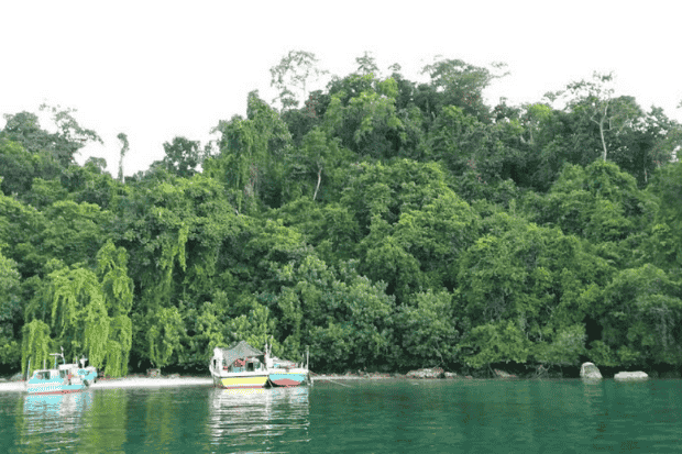 Perjalanan menuju pulau