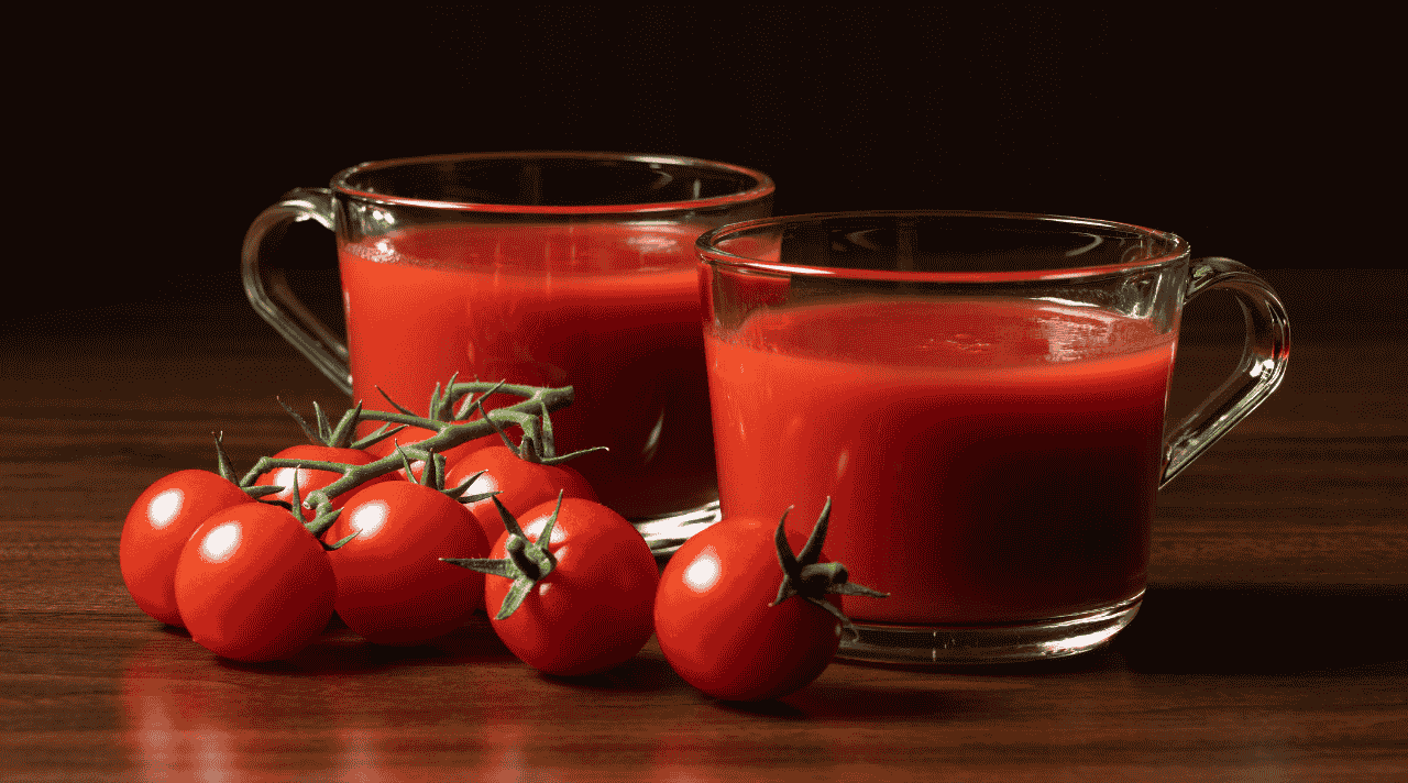 Jus Tomat Segar Sederhana dengan Banyak Cerita