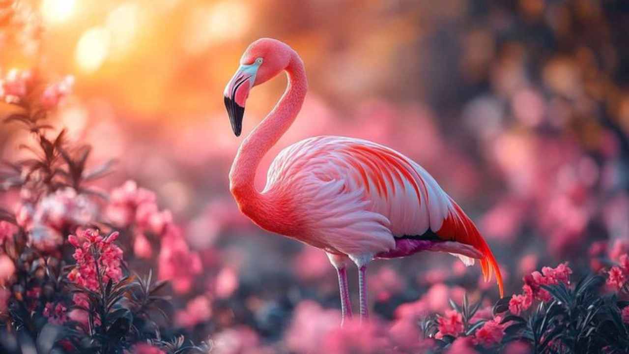 kenapa burung flamingo berwarna pink karena makanan alami
