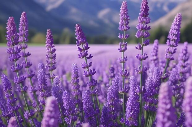 Close up bunga lavender dengan aroma khas yang menenangkan

