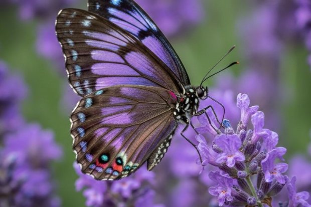 Hamparan bunga lavender dengan warna ungu menenangkan