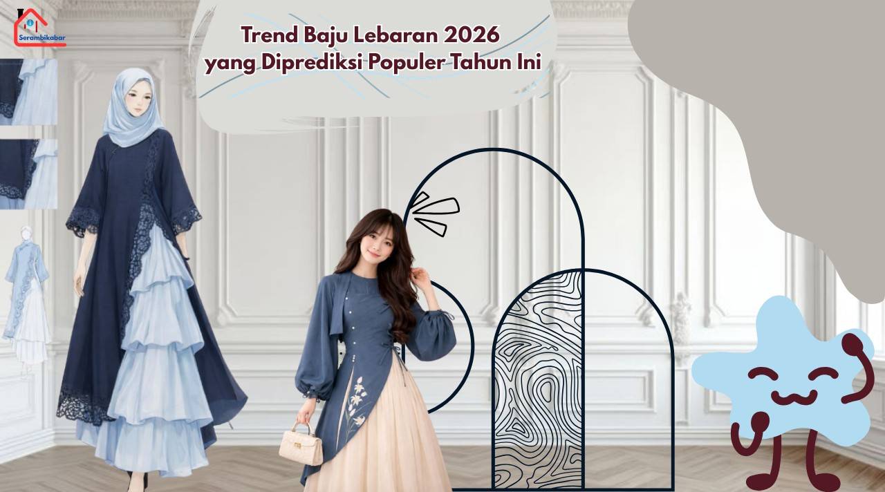 trend baju lebaran 2026 dengan model modern dan warna elegan yang populer tahun ini